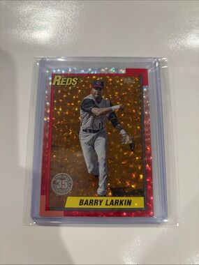 Barry Larkin 35 anniversary tops orange /50
